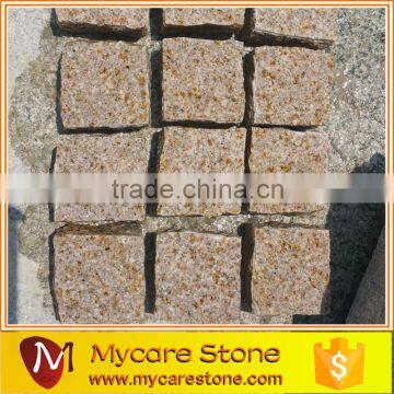 Wholesales Golden yellow G682 Granite Cobble stone