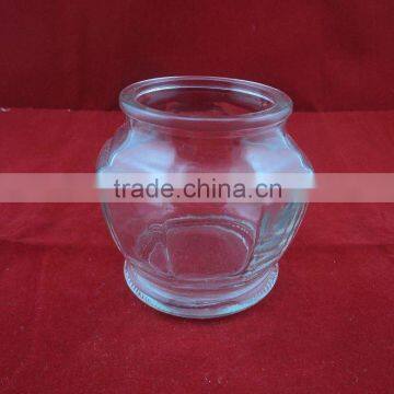 glass jar with glass lid, 200ml glass conister