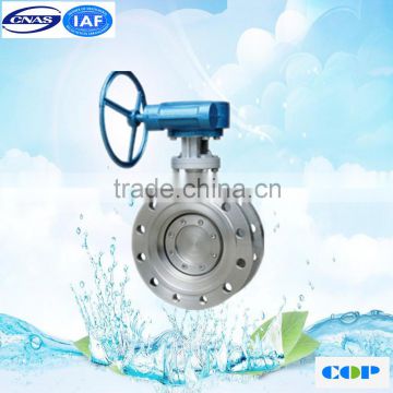 API Flanged Type High Pressure Zero Leakage Metal Seal 6 inch Butterfly Valve