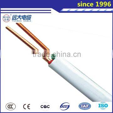 3 Core CU Copper Conductor PVC Insulated Jacket Earth Flat Electric Cable