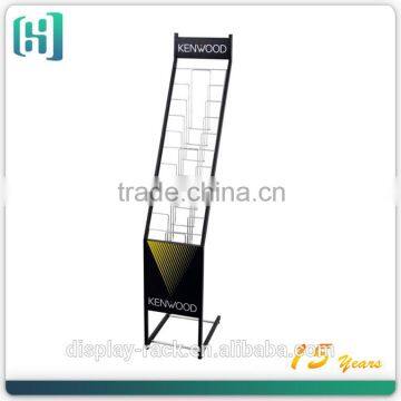 floor standing metal new design magazine book rack book display shelf HSX-S0154