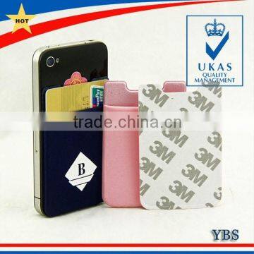 mobile phone card holder with 3M sticker