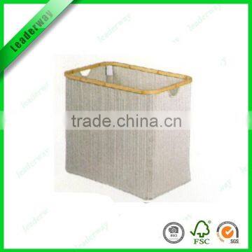 Fashion Design Collapsible Bamboo Laundry Basket photo-6