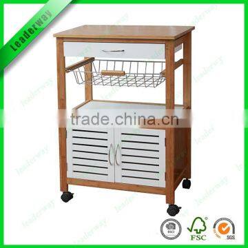 Nature Wooden Kitchen Trolley New Design /FSC photo-6