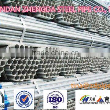 Hot dip Galvanized Round ERW Mild Steel Pipe