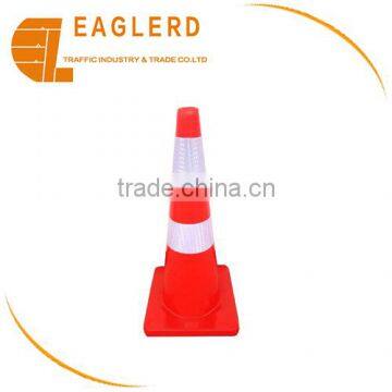 70cm PVC traffic cone with reflective tape