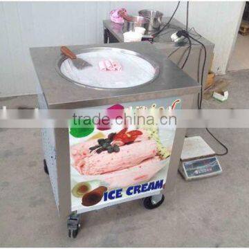 DHL Air Express to Door Worlwide Frozen Yogurt Rolls Fry Ice Cream Machine With Real Fruits photo-2