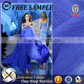 Glitter chiffon fabric unique design factory price