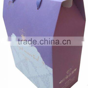 foldable offset print wedding gift box in size 19.5*11*27.5cm