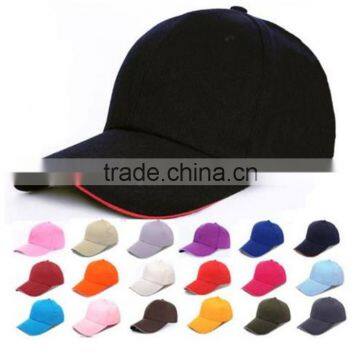 100% Cotton Long Bill 6 Panel Cotton Oversize Custom Baseball Cap