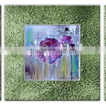 2016Wholesale High Quality Handmade Group flower Interior Oil Painting on Canvas68197