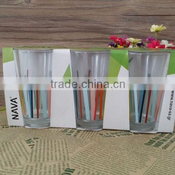 three pcs glass tumbler sets for promotional gift