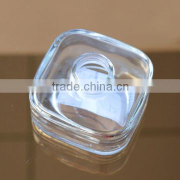 Transparent 5oz square glass reed diffuser bottle