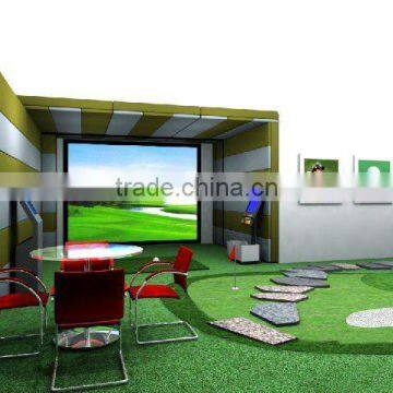 screen 3D indoor golf simulator