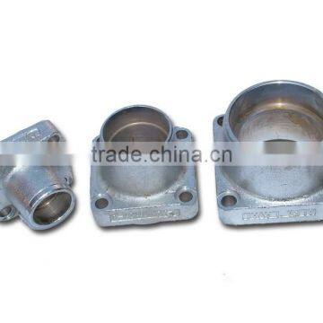 powder coated steel flange bushing die casting parts cnc machining service