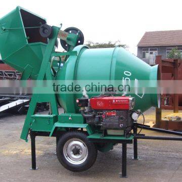 using diesel power as well as electricity concrete mixing machine JZC350