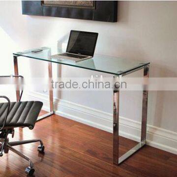 Moden Glass Sofa Coffee Table With Metal Frame photo-2