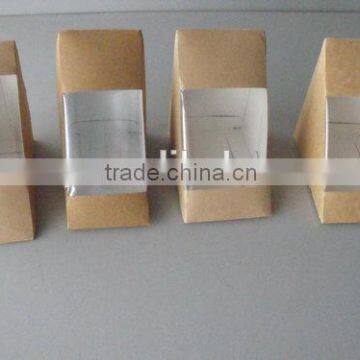 Triangle handmade paper lunch sandwich box for wholesale