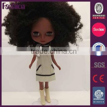 Chinese plastic naked doll with beautiful dress