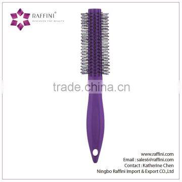 Raffini New Patterned Direct sales Plastic rubber coating Round hair brush