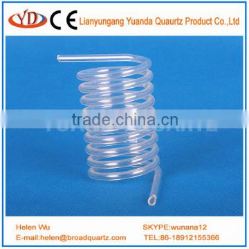 spiral quartz tube or helix fused quartz tubing