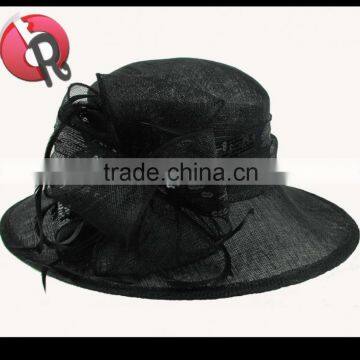 women black sinamay church hats