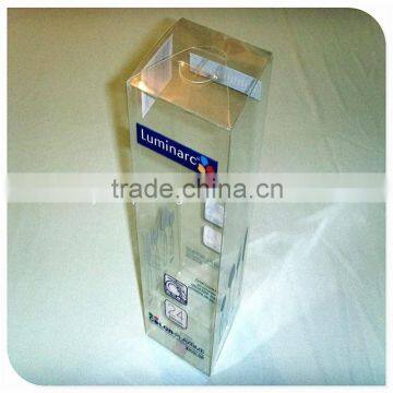 Cheap Factory High Quality Clear Rigid Plastic Square Folding PVC Box photo-3