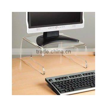 Clear Acrylic Monitor/Keyboard Stand