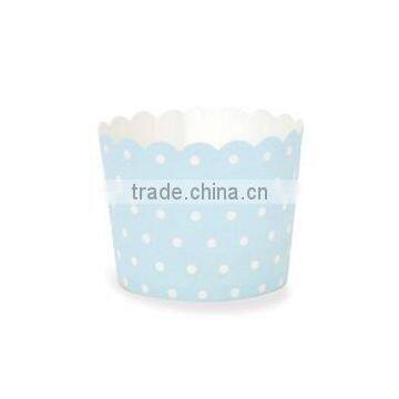 Red Hearts Standard Baking Cups cupcake liners Baking Cups Blue & White Spots