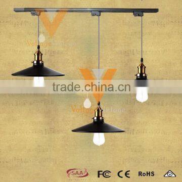 Manufacturer's Premium Metal Filament Pendant Lamp Industrial Track Light Vintage Aged Steel Hanging Lamp