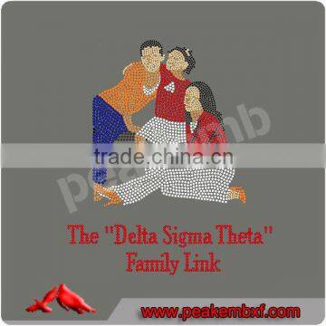 Bling Rhinestone Transfer Delta Sigma Theta Family Link