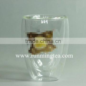 Customized Borocilicate Double-walled Glass Cup