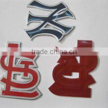 special custom metal printed plate stickers