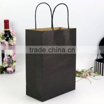 Factory Direct Sale Reticule Recycled Kraft Paper Bag With Paper Handle Shopping Gift Cake Paper Bags