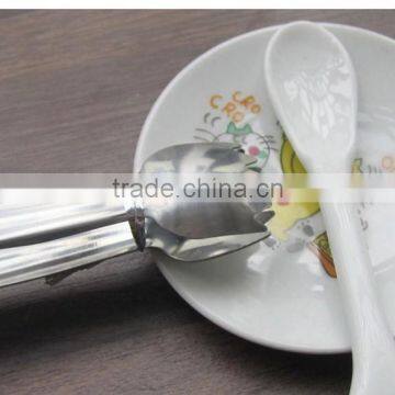 New 2016 1pcs/lot S68 Ice Tongs Tool Bar Kitchen Accessories Barbecue Clip Bread Stainless Steel Food Ice Clamp photo-2