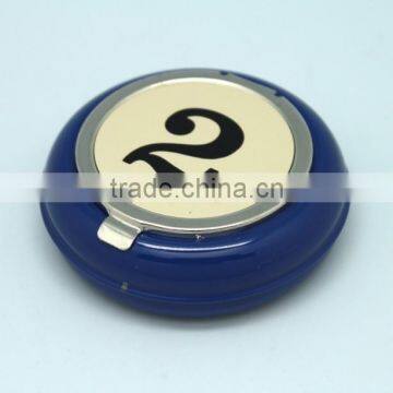 Fashion Small and round metal pocket ashtray colorful Portable Pocket Ashtray portable cigarette ashtray
