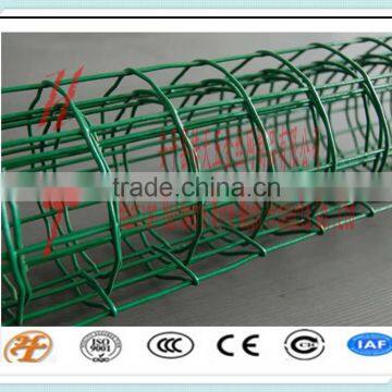 green PVC coated electro/hot dipped galvanized welded wire mesh with warp/horizontal wire waved/holland wire mesh used as fence
