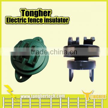 Heavy duty pin lock electric fence insulator for farm fence wire