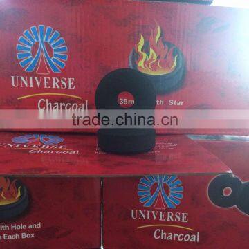 shisha charcoal with hole 40mm direct from factory