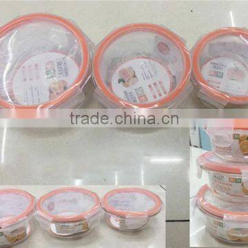 Hot Sale Multifunctional Round Shape Fresh Box for Food Glass Box