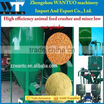 High efficiency animal feed crusher and mixer low cost grinder