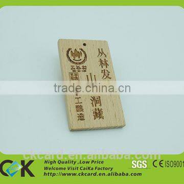 Laser logo custom wooden card with cheap price