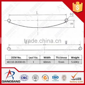 48210-26330-01 leaf springs manufacture for JAPAN AUTOMOBILE