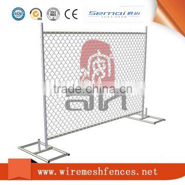 Galvanized Temporary Chain Link Fence Panels / Portable Event Fencing For sale