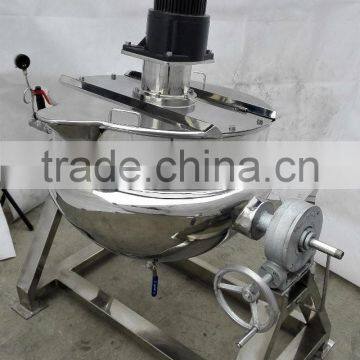 SUS Jacket Big Outdoor Industrial Steam Cooking Pots With Mixer photo-4
