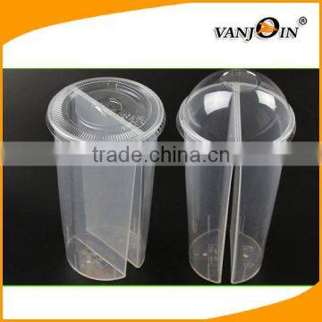 Resable Popular Cheap 24oz Plastic Straw Cup With Plastic Lids