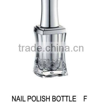 15ml Silver Rectangular Block Nail Polish Bottle photo-2
