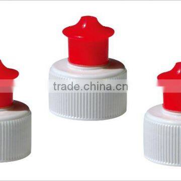 Liquid Bottle Reusable Plastic Pull Push Cap
