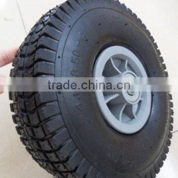 10 Inch Inflatable Pneumatic Rubber Wheel 4.10/3.50-4 photo-3