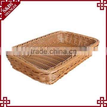 Popular PE Plastic Woven Basket for Bathroom Storage Product